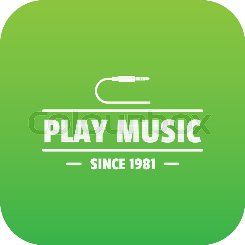 800x800 Play Music Icon Green Vector Isolated Stock Vector Colourbox
