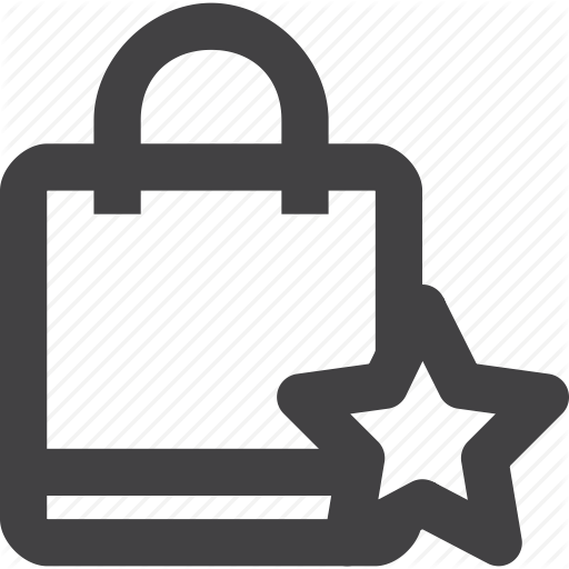 512x512 Bag, Checkout, Ecommerce, Online, Shopping, Star Icon