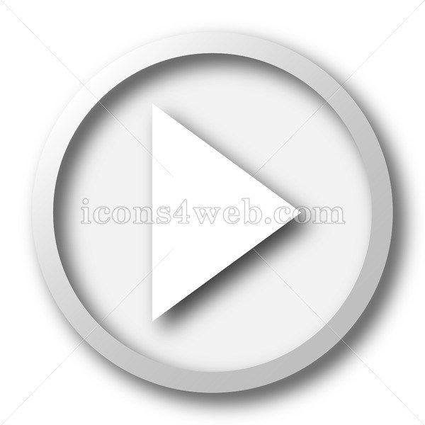 600x600 Play Sign Icon Play Internet Button On White Background