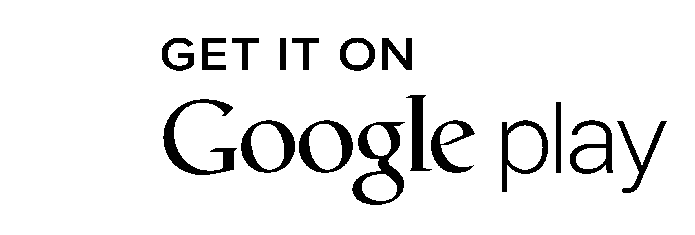 2400x812 Get It On Google Play Logo Png Transparent Vector