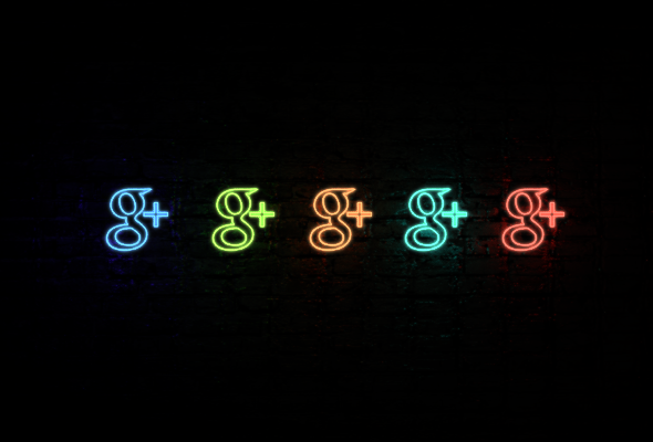 590x400 Google Plus Neon Icon Papa Legbo Design