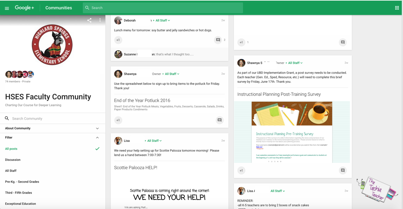 1316x682 Using A Google Plus Community For Staff Communication The Techie
