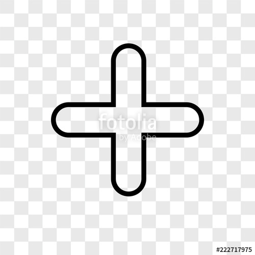 500x500 Plus Icons Isolated On Transparent Background Modern And Editable