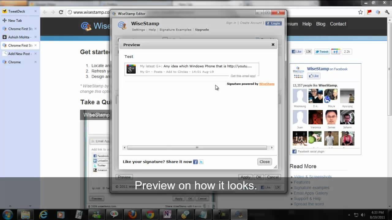 1280x720 Google Plus Signature In Email Wisestamp