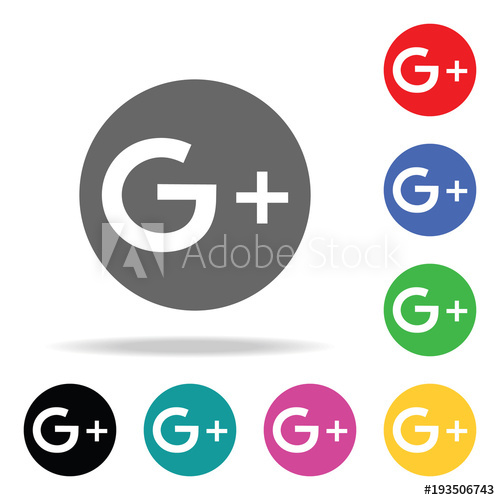 500x500 Google Plus Icons Elements In Multi Colored Icons For Mobile