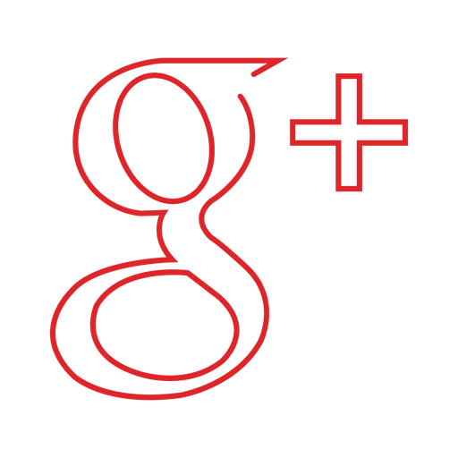 512x512 Red Googleplus Line Icon