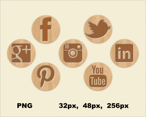 500x400 New Wood Social Media Icons