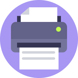 256x256 Print Icon Flat