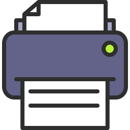 256x256 Print Icon Outline Filled
