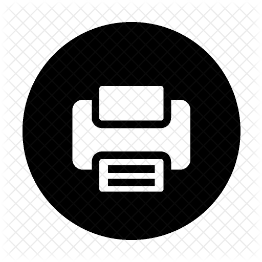 512x512 Printer Icon Of Glyph Style