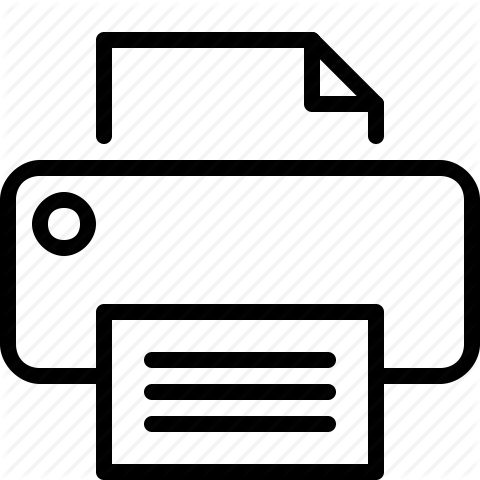 480x480 Line, Print, Printer Icon