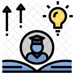 256x256 Scholar Icon Of Colored Outline Style