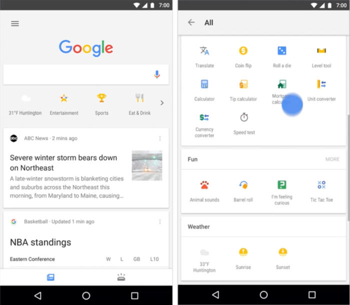 700x611 Google Adds Handy Shortcuts To Help With Searching In Google App