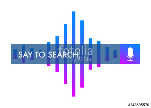 500x357 Voice Search Bar Recognition Flat Vector Icon Say To Search