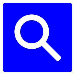 256x256 Free Blue Google Web Search Icon