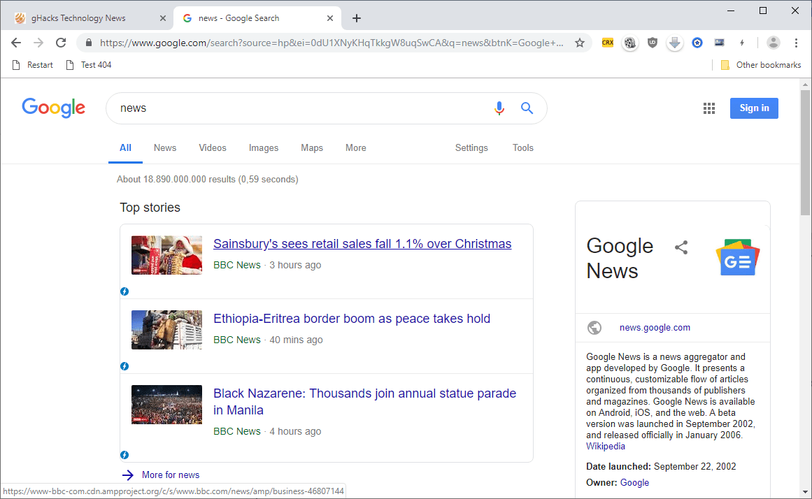 1161x714 Load Articles In Google Chrome On The Desktop Ltcfaces