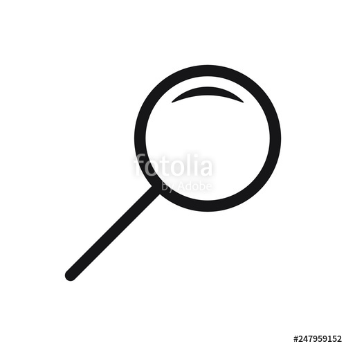500x500 Search Icon Magnifying Glass Icon, Vector Magnifier Or Loupe Sign