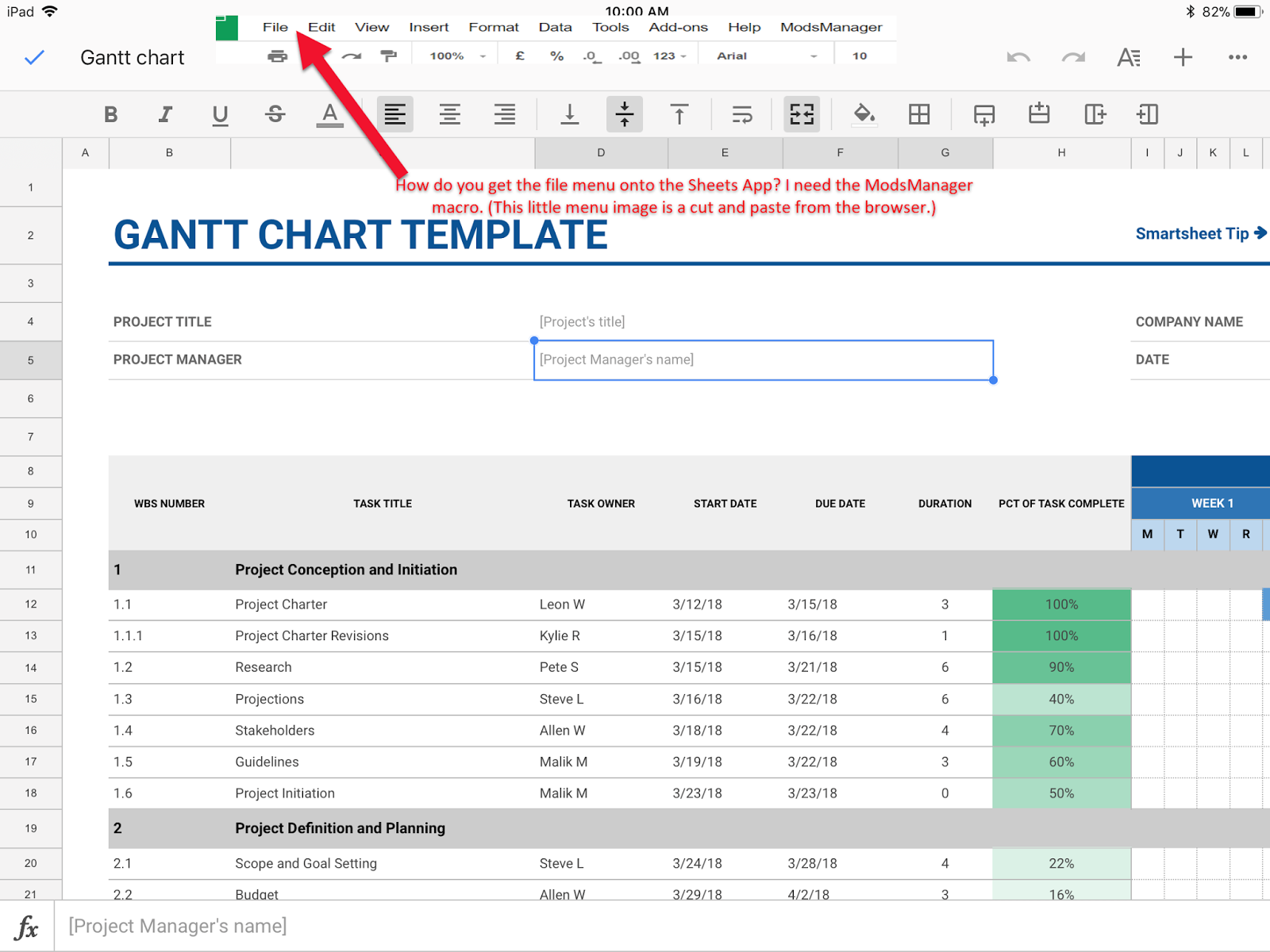 1600x1200 Sheets App On My Ipad Does Not Show The Toolbar, Hence, I Can