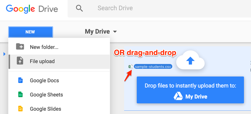 829x377 Upload And Convert To Google Sheets Data Visualization For All