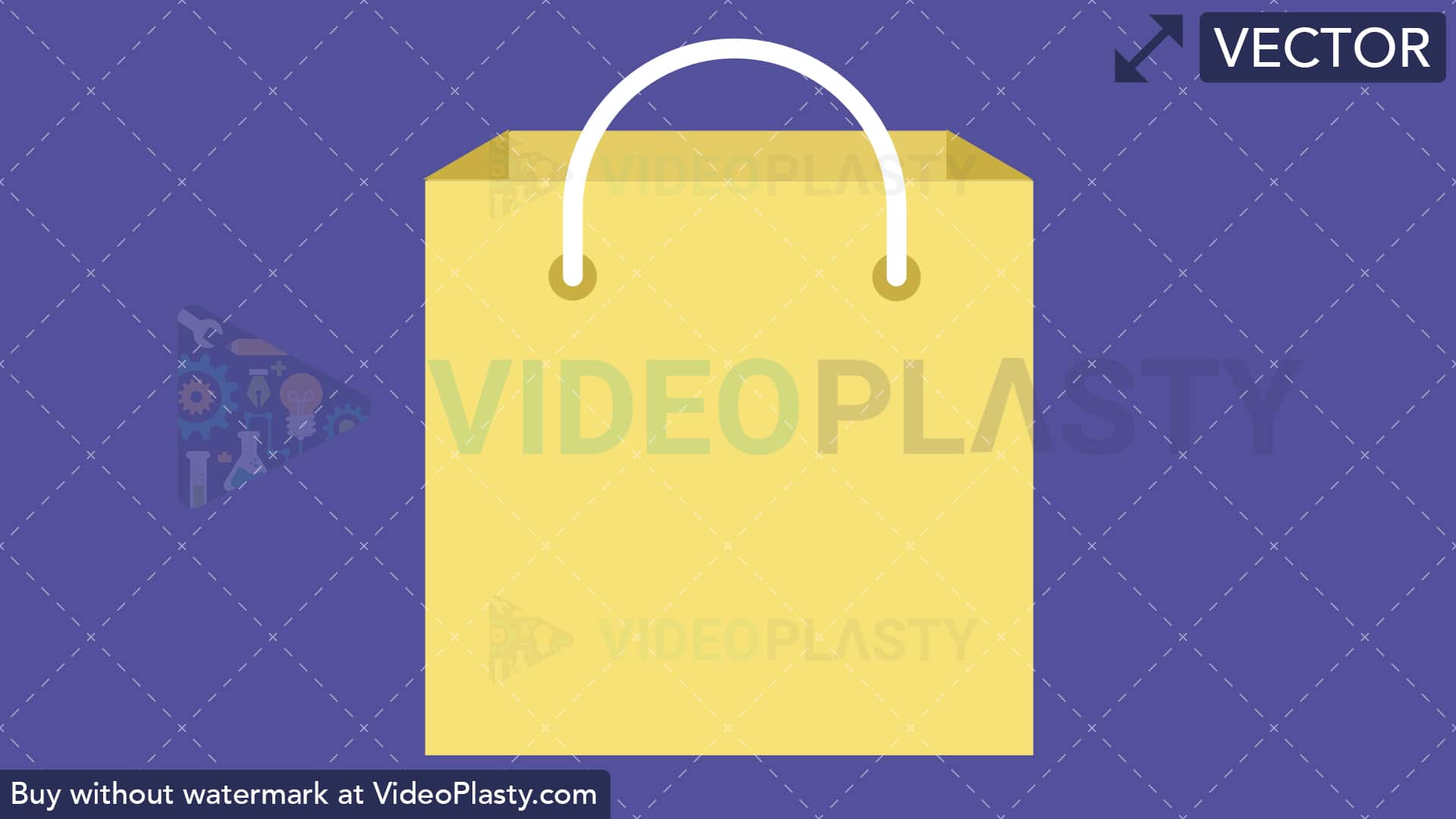 1920x1080 Shopping Bag Flat Icon
