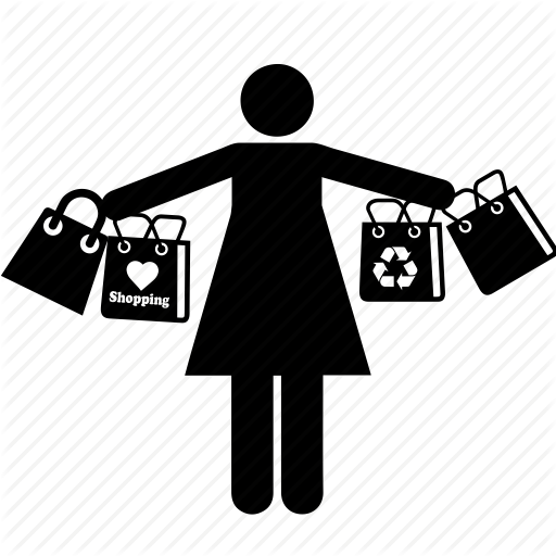 512x512 Bags, Business, Girl, Mall, People, Shopper, Shopping Icon