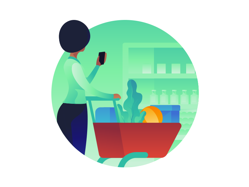 800x600 Woman Shopping Icon