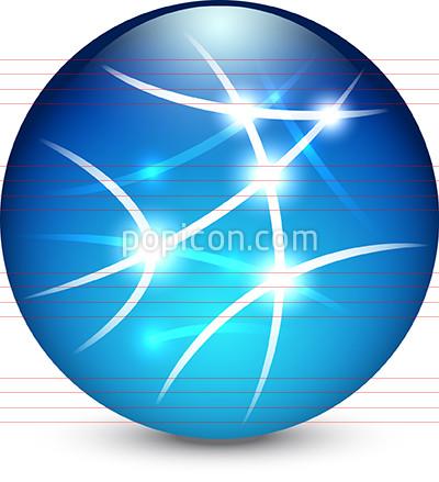 400x439 Globe With Data Routes Icon