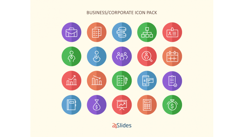 779x438 Corporate Colour Icon Pack Free Powerpoint Templates