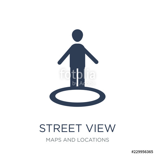 500x500 Street View Icon Trendy Flat Vector Street View Icon On White