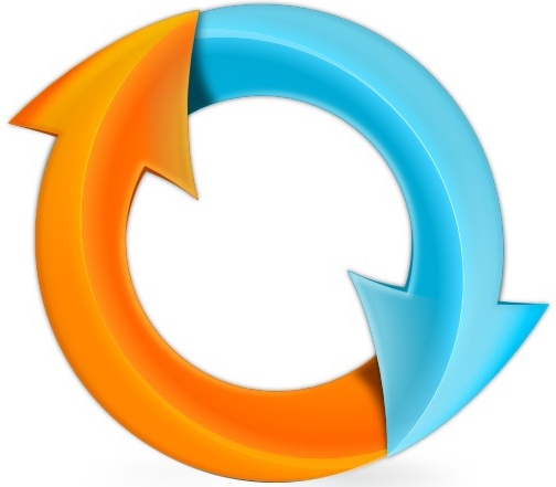 504x441 Stylish Sync Icon Vector Free In Photoshop