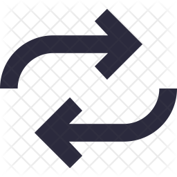 256x256 Synchronize Icon Of Line Style