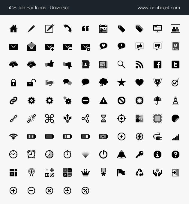 630x680 Universal Ios Tab Bar Icons