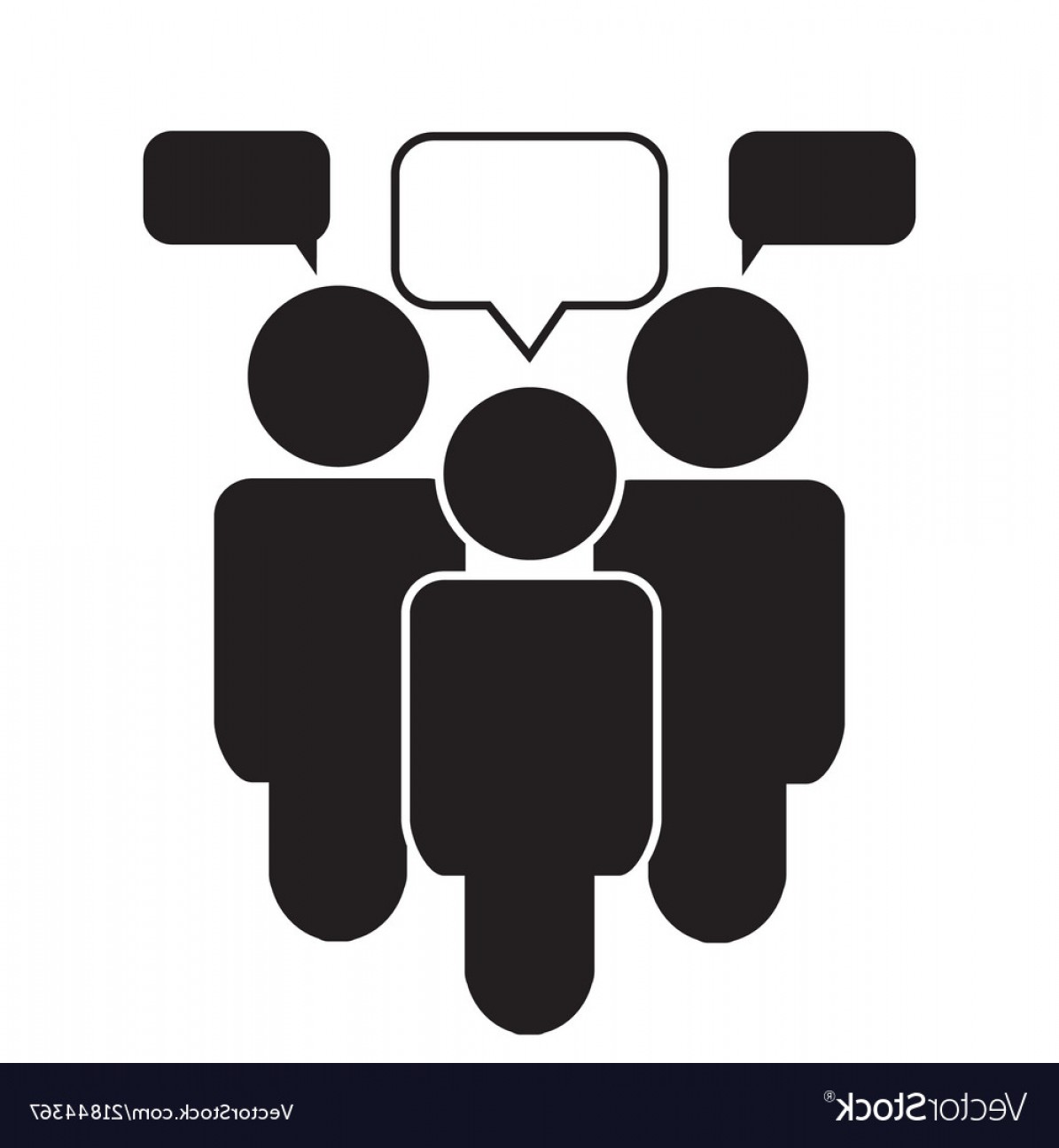 1195x1296 Team Talk Icon On White Background Businessman Vector Handandbeak