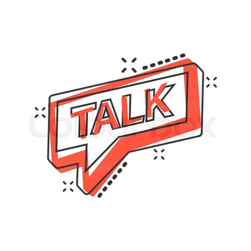 800x800 Vector Cartoon Talk Icon In Comic Stock Vector Colourbox