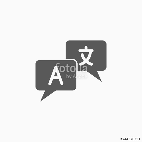 500x500 Language Translation Icon Stock Image And Royalty Free Vector