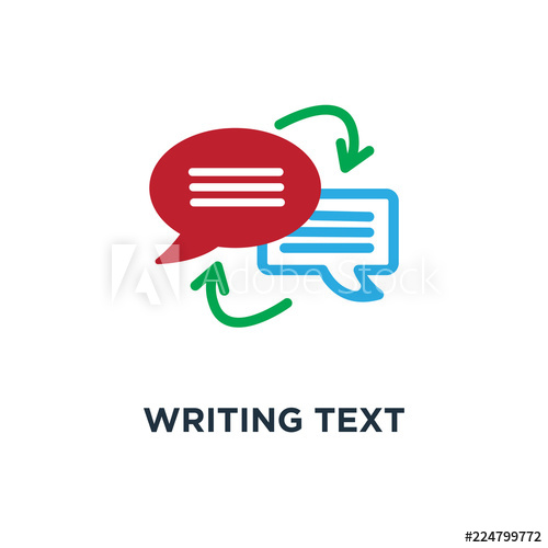 500x500 Writing Text Translation Icon Language Translation Concept Symbol