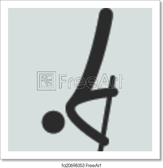561x581 Free Art Print Of Pole Vault Icon Summer Sports Icons