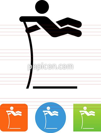 400x526 Pole Vault Icon