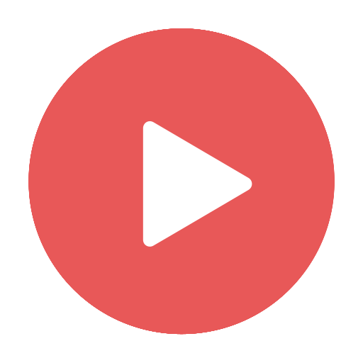 512x512 Modern, Play, Red, Stream, Video, Videos Icon