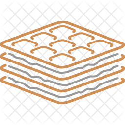 Waffle Icon Of Line Style 256x256 Waffle Icon Of Line Style