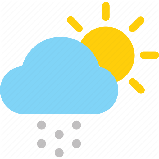 512x512 Cloud, Color, Icons, Snow, Sun, Weather Icon