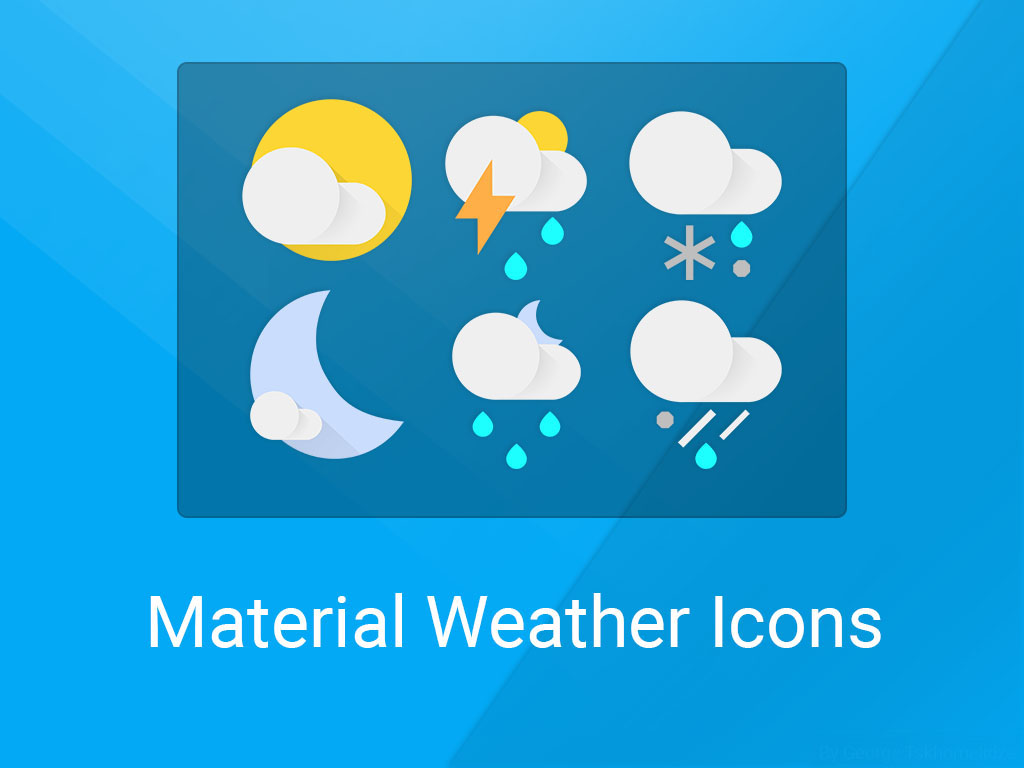 1024x768 Google Now Weather Icons