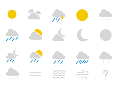 400x300 Google Now Weather Icons