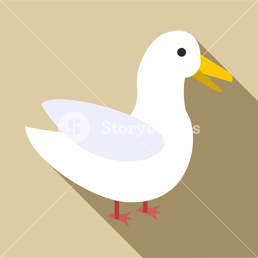 998x1000 Goose Icon Flat Illustration Of Goose Vector Icon For Web Royalty