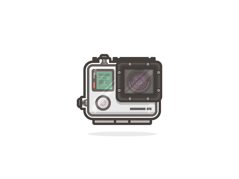 800x600 Gopro Icon Illustration Inspiration Flat Design
