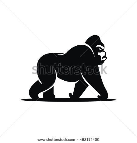 Gorilla Logo Icon Tee Animal Logo, Logos, Prints 450x470 Gorilla Logo Icon Tee Animal Logo, Logos, Prints