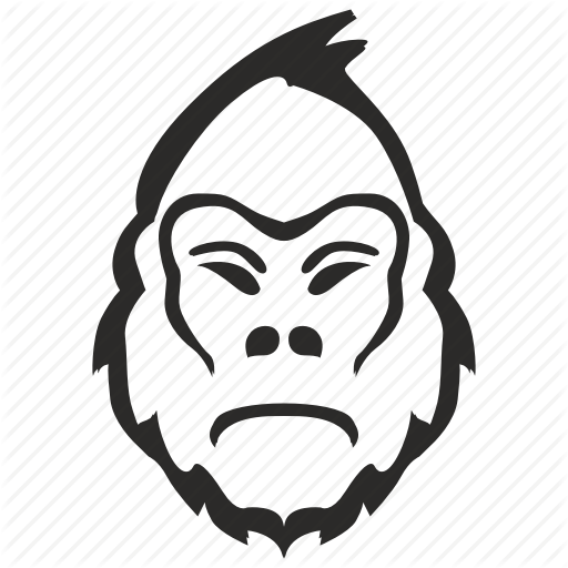 Animal, Gorilla, Head, Monkey Icon 512x512 Animal, Gorilla, Head, Monkey Icon