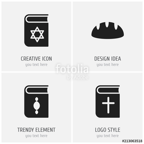 500x500 Set Of Editable Faith Icons Includes Symbols Such As Gospel