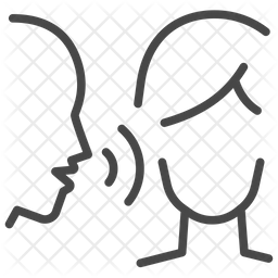 256x256 Gossip Icon Of Line Style