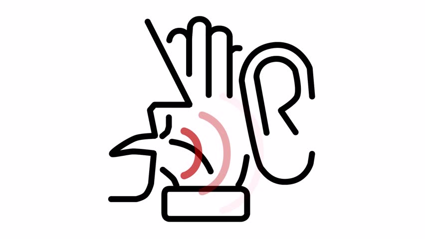 852x480 Symbol Icon Of Gossip Talking Stock Footage Video